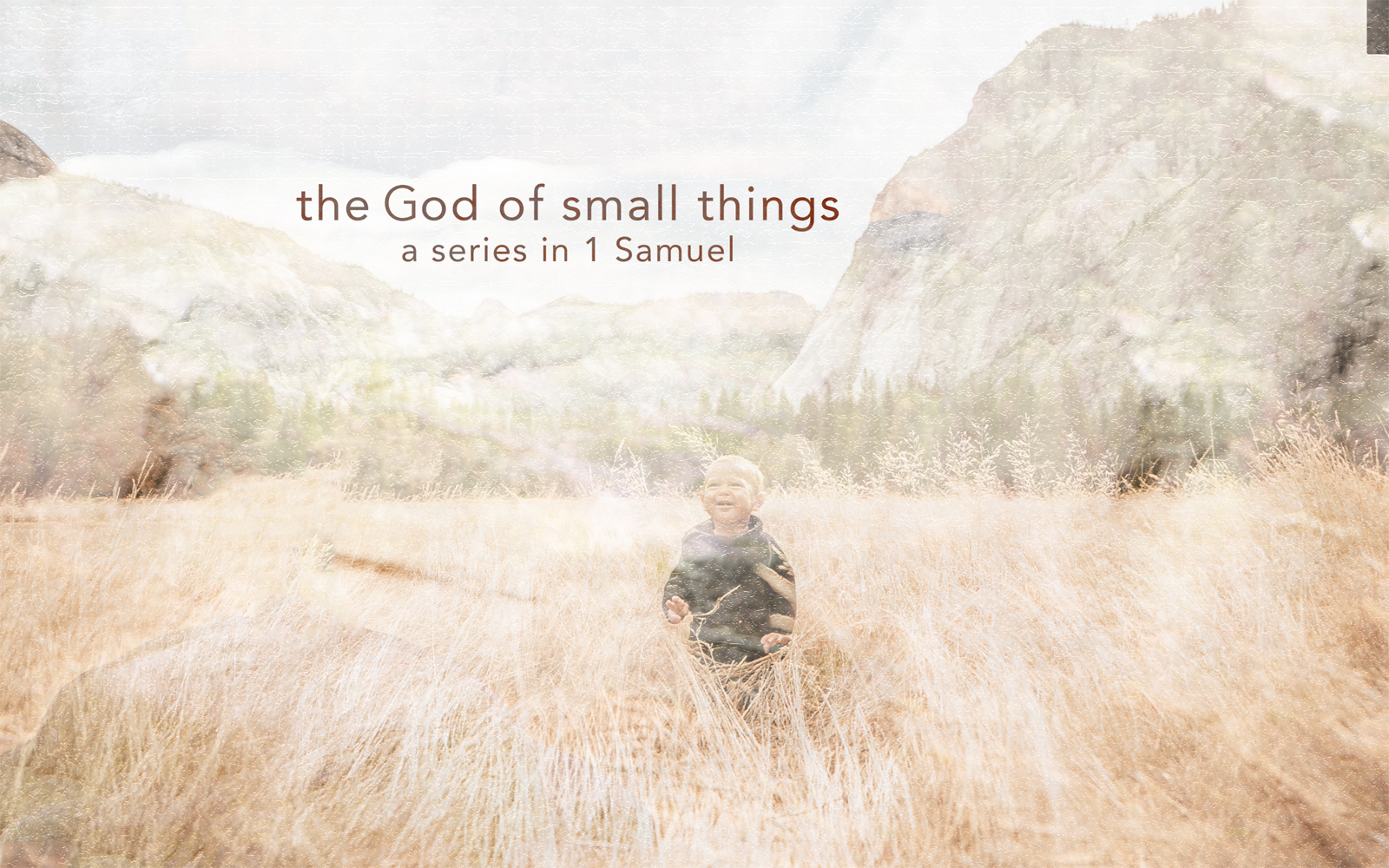 The God of Small Things (1 Samuel Studies)